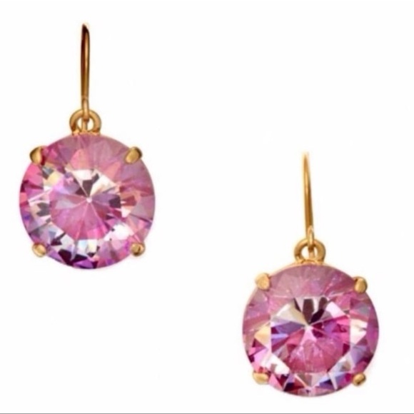 $68 Kate Spade 'shine on' earrings pink wine - Picture 9 of 9